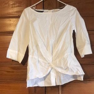 Twist front Zara cotton shirt